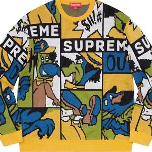Supreme Men's Yellow Jumper